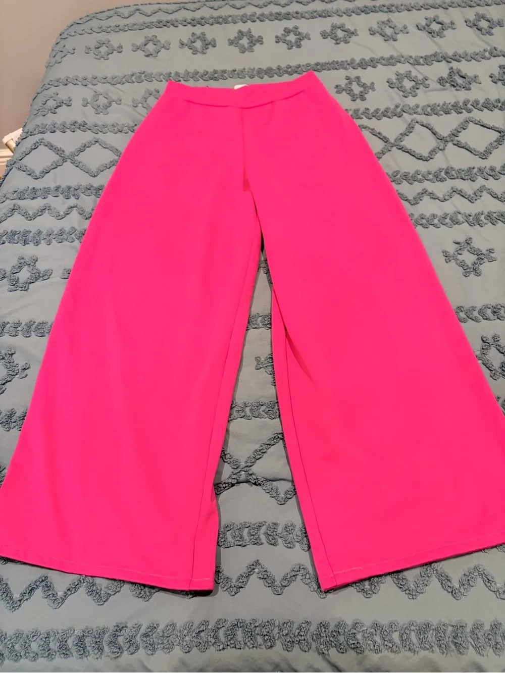 KELLE Trendsetter 3 Pc Fuchsia Dance Costume Adult L Pants Leotard Tube Top